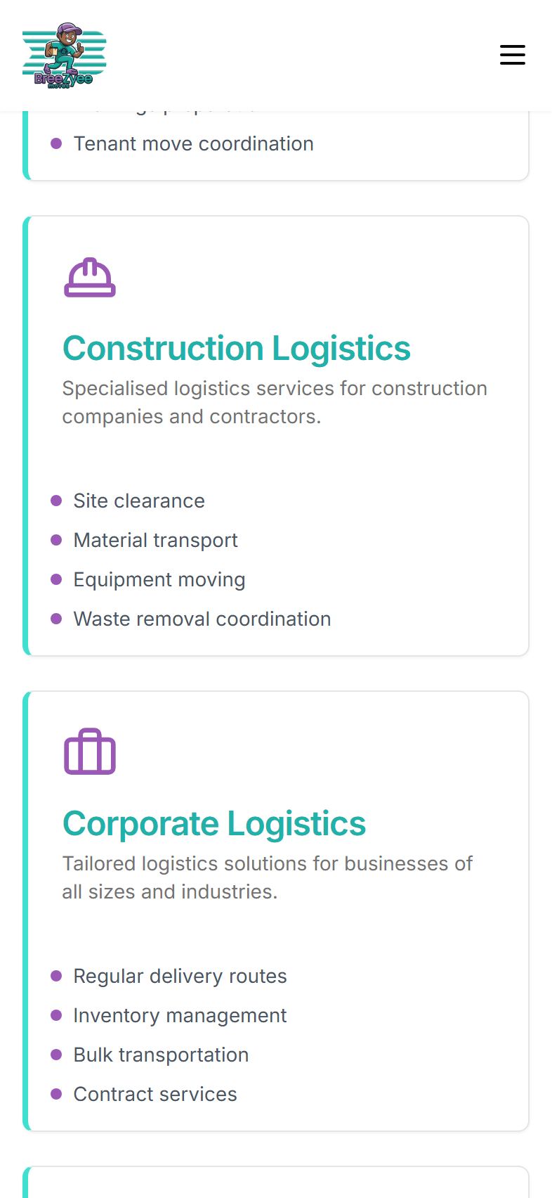 Breezyee Moves mobile screen 2