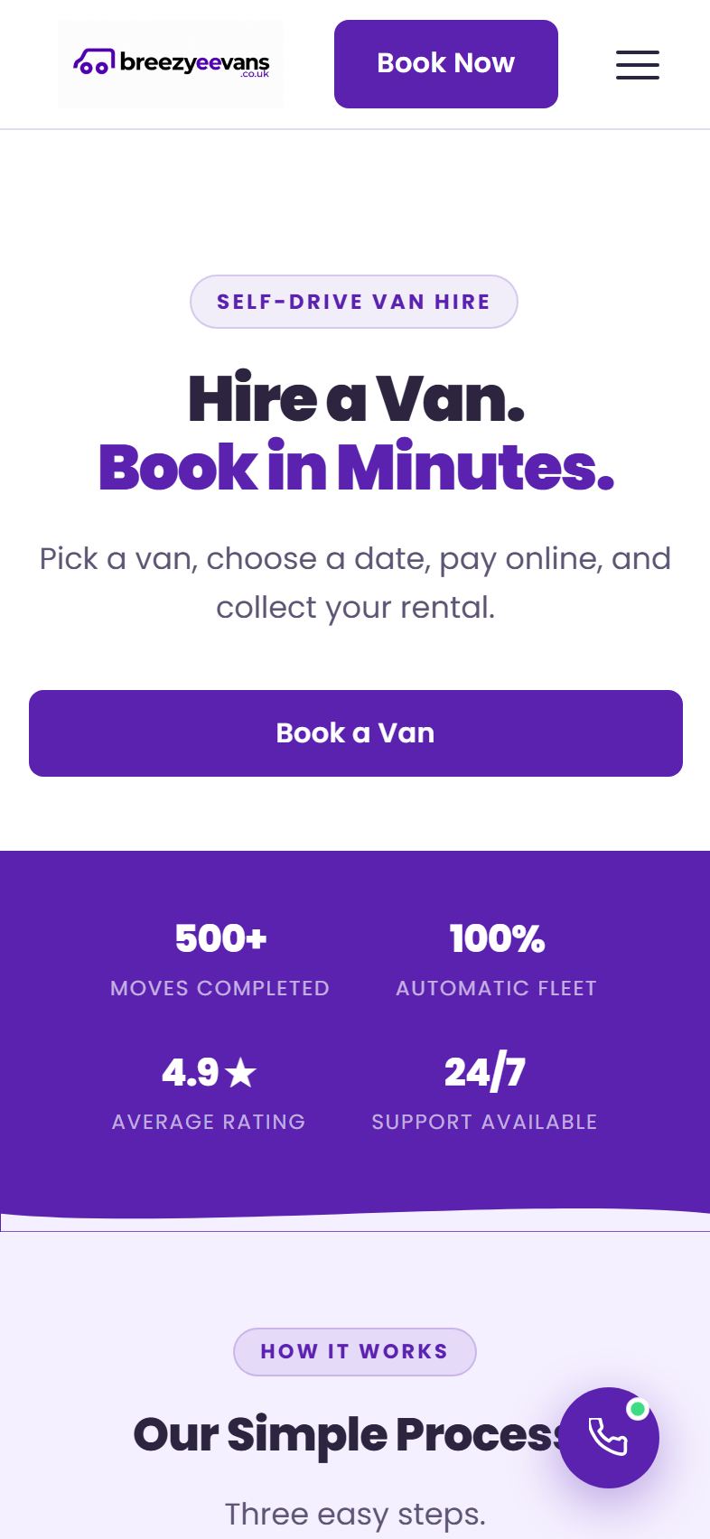 Breezyee Vans mobile screen 3