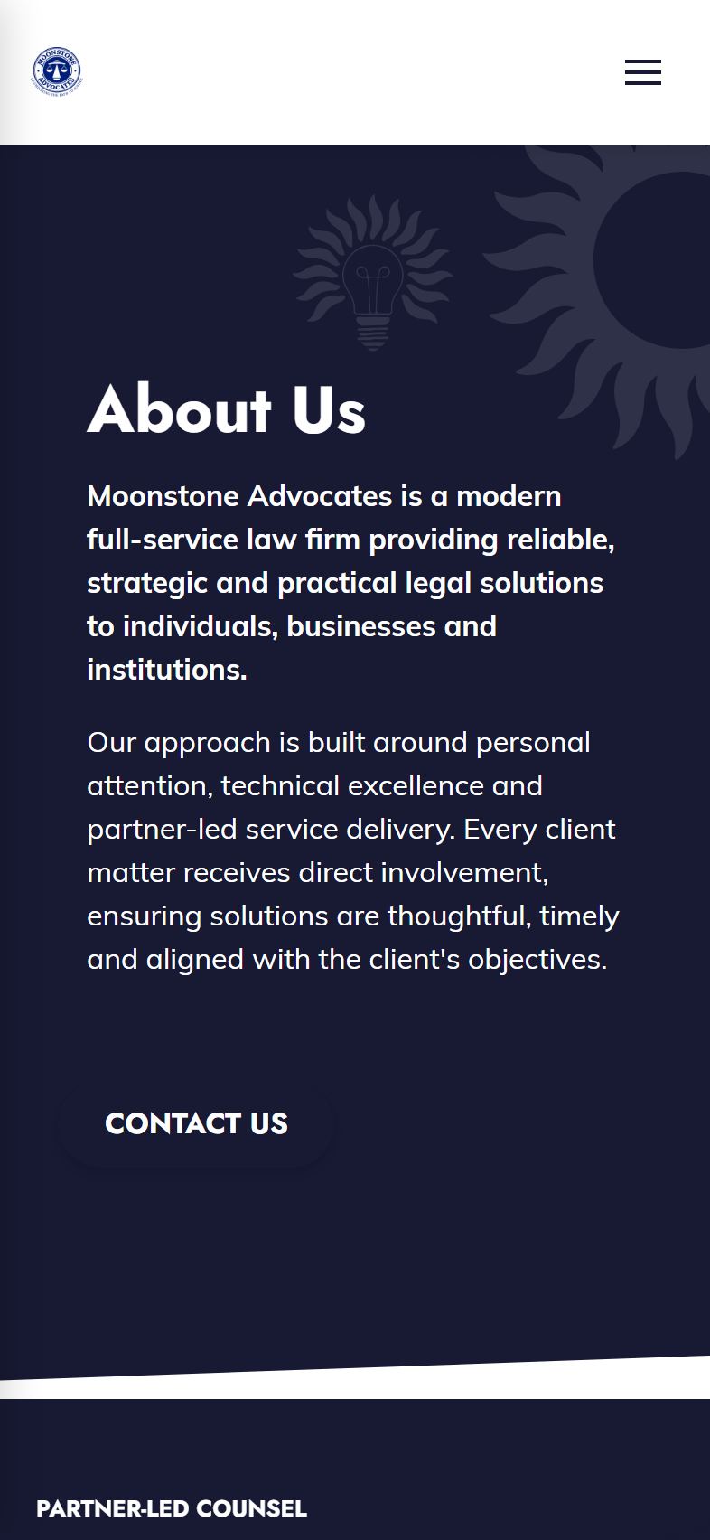 Moonstone Advocates mobile screen 3